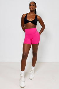 High Waist Biker Shorts, Pink